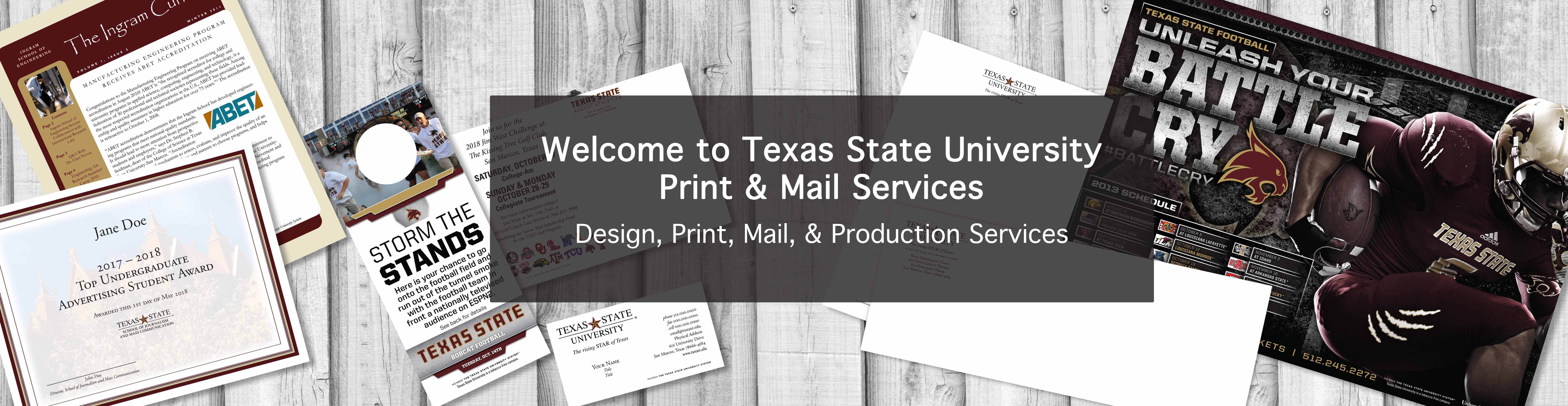 Print & Mail Services : Texas State University